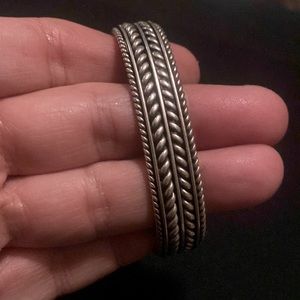 Handmade solid sterling silver TOM HAWK bracelet with Neiman Marcus box